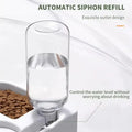 Heart-Shaped Automatic Double Pet Bowl Set