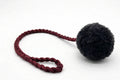 Wool Pom Tug Toy - Black