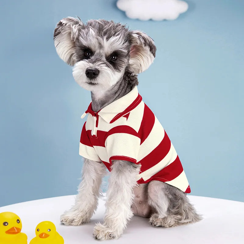 Pet Dog Polo Shirt Summer Casual Wear